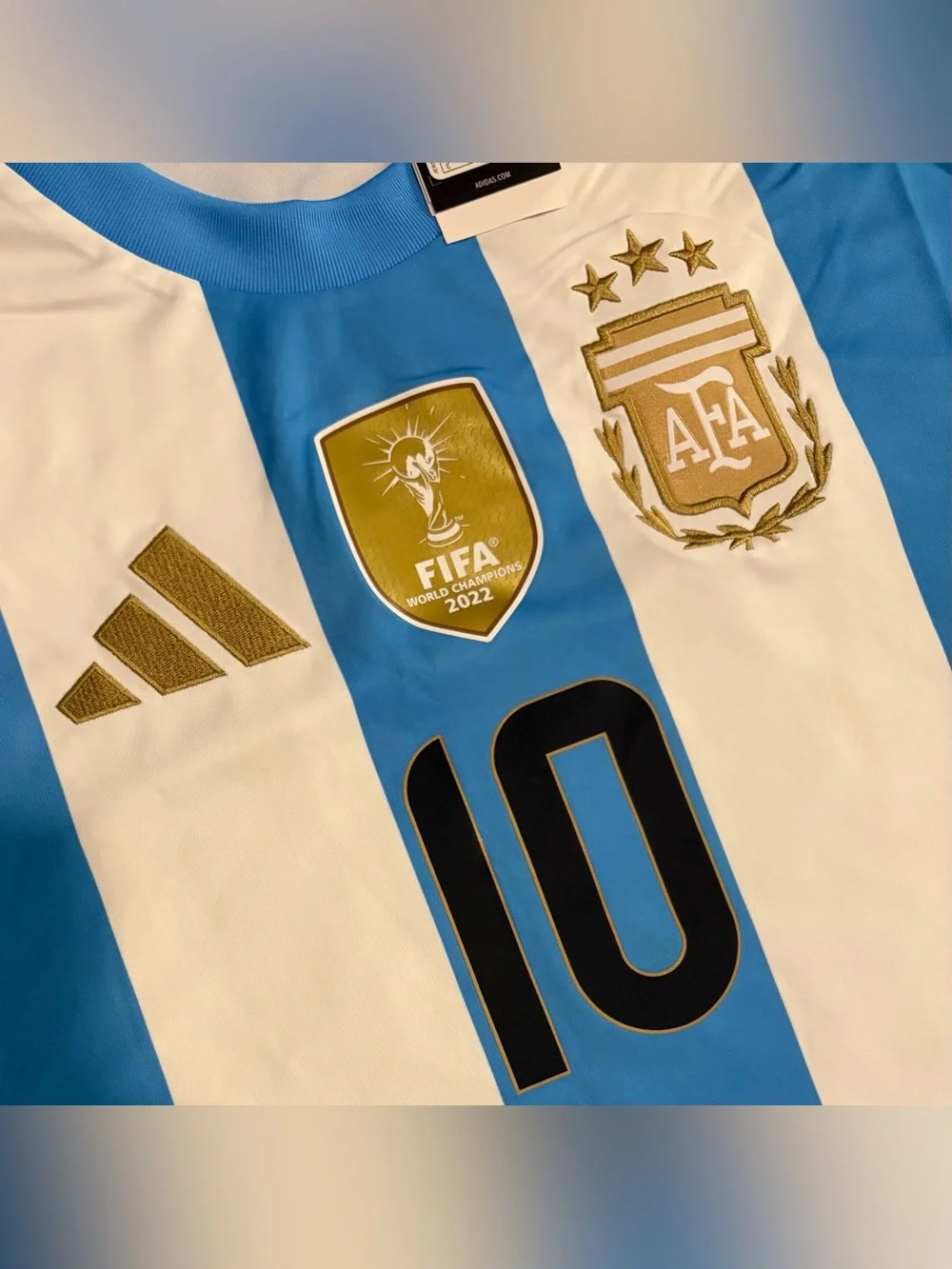 Adidas Authentic Argentina 2024 Team IX7790 Messi #10 Jersey Men’s Sz: 3XL